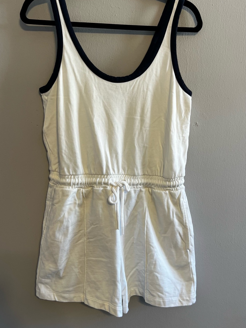 Sweaty Betty After Class Tie Waist Romper Shorts Jumpsuit White | Women’s 8